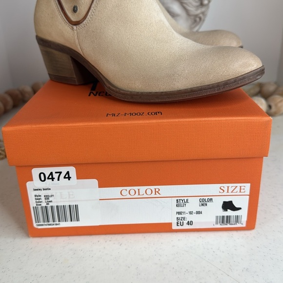 Miz Mooz Keeley Women's Ankle Boot Linen Size 9.5/Euro 40 - Picture 8 of 10